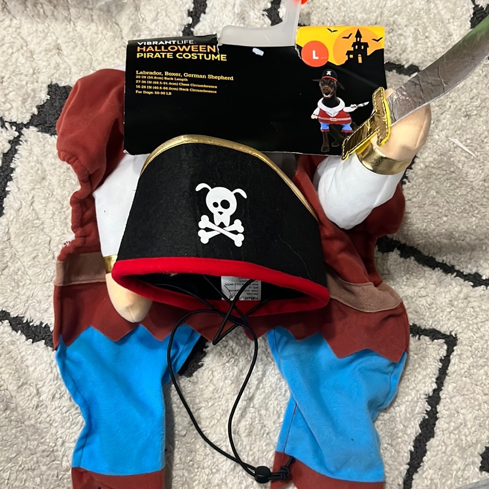 NWT Pirate Costume for dogs